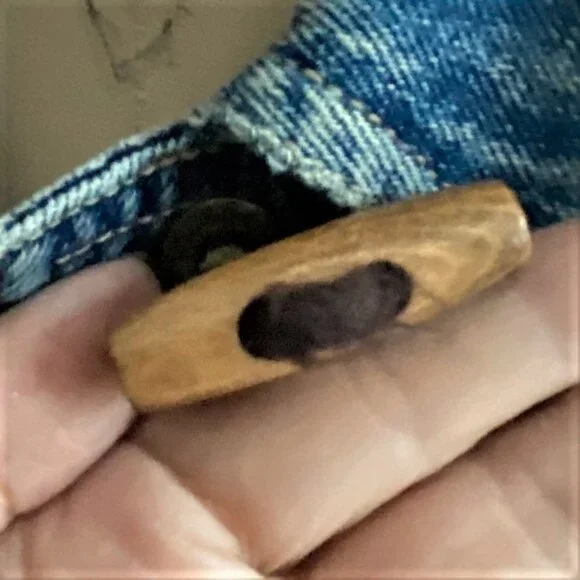 Vintage Liz Claiborne Liz Wear Women's Denim Toggle Closure Flannel Lined Jacket - Picture 2 of 16